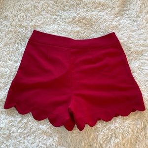 red cute summer shorts